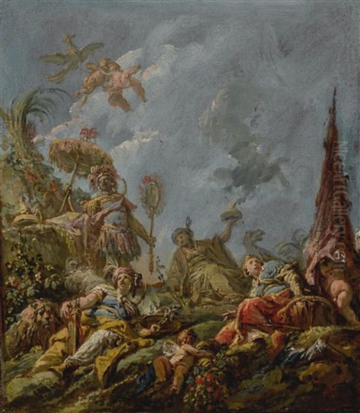 A Bozzetto, Possibly An Allegory Of The Four Continents - view 1