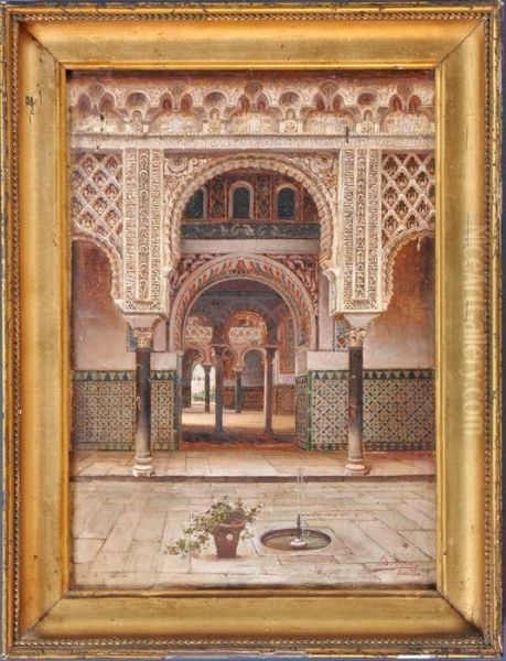 The Courtyard At Alhambra - view 1