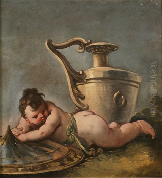 Putto Mit Vase - view 1