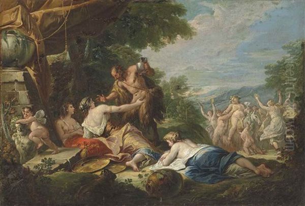 A Bacchanal With Pan And The Triumph Of Silenus Beyond - view 1