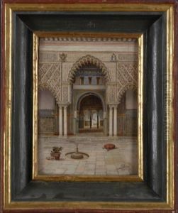 The Alcazar, Interior Court by Jose Arias Ramirez