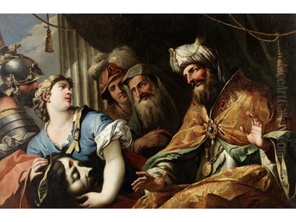 David With The Head Of Goliath Before Saul - view 1