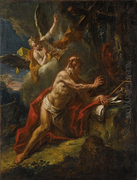 Der Heilige Hieronymus Mit Dem Engel - view 1