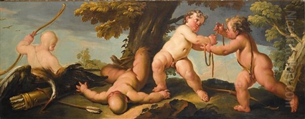 Eine Allegorie Der Liebe Mit Putti - view 1