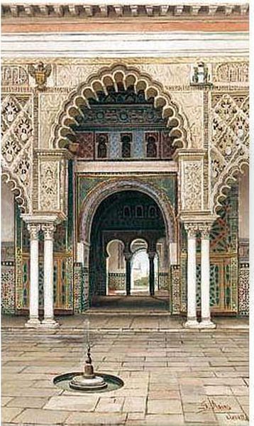 Interior De Los Reales Alcazares De Sevilla - view 1