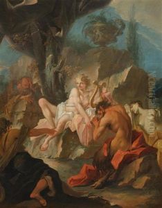 Der Musikalische Wettkampf Von Apollon Und Marsyas by Gaspare Diziani