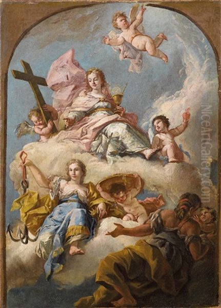 Allegorie Des Glaubens, Der Hoffnung Und Der Nachstenliebe - view 1