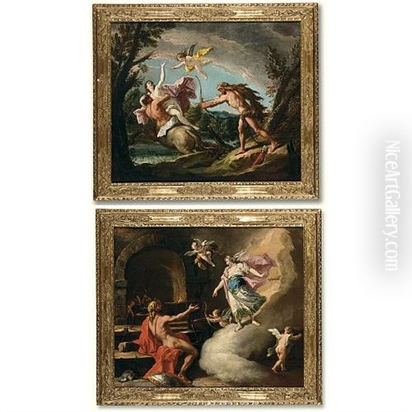 The Rape Of Deianiera (+ Venus And Vulcan; Pair) - view 1