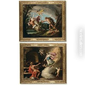 The Rape Of Deianiera (+ Venus And Vulcan; Pair) by Gaspare Diziani