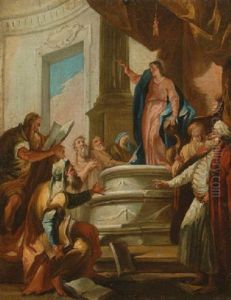 Der Zwolfjahrige Christus Im Tempel Unter Den Schriftgelehrten Der Zwolfjahrige Christus Im Tempel Unter Den Schriftgelehrten