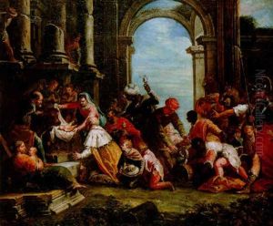 Die Anbetung Der Konige by Gaspare Diziani