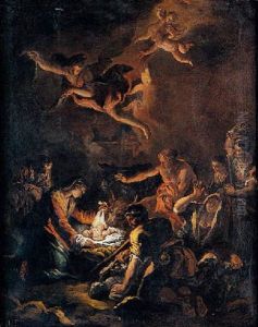 L'adorazione Dei Pastori by Gaspare Diziani