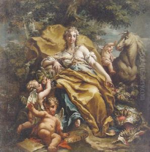 An Allegory Of The Continent Of Europe by Gaspare Diziani
