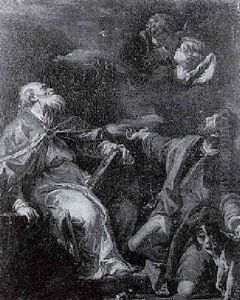 Saint Roch Et Saint Eveque by Gaspare Diziani