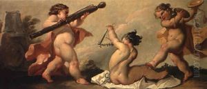 Tre Putti Musicanti by Gaspare Diziani