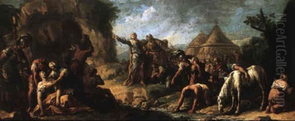 Moses Striking The Rock - view 1