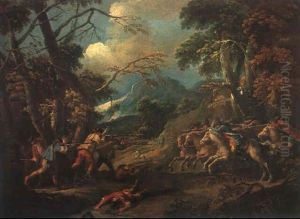 Scena Di Battaglia by Gaspare Diziani
