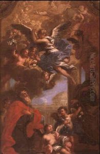 Vision D'un Saint by Gaspare Diziani