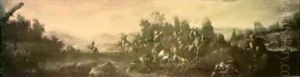 La Chasse Au Tigre by Gaspare Diziani