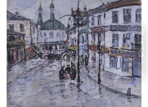 Stadtansicht Mit Kirche by Vladimir Vladimirovitch Dmitriev