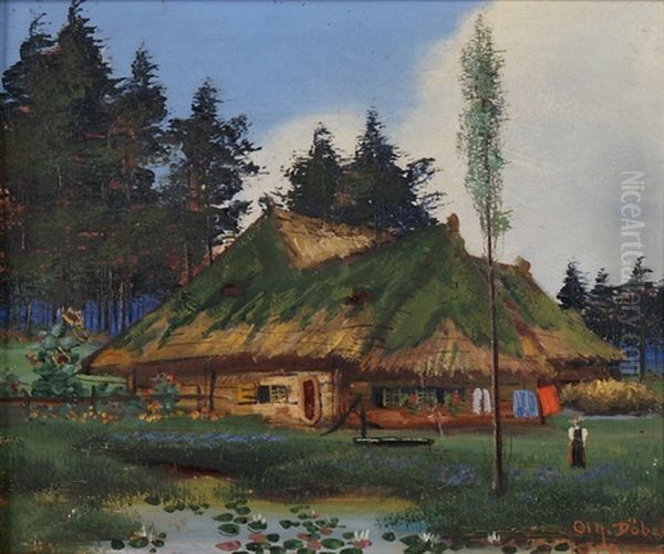 Schwarzwalder Bauernhaus Mit Frau In Tracht - view 1