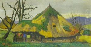 Alemannisches Bauernhaus In Safenwil by Johann Othmar Doebeli