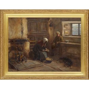 Peeling Tatties by Henry John Dobson