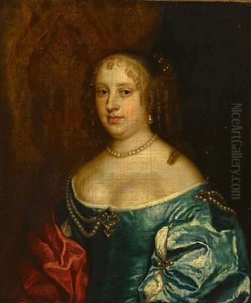 A Portrait Of A Woman, Thought To Be Lady Halfhyde, Wife Of Sir Thomas Halfhyde - view 1
