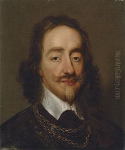 Portrait Of King Charles I In Armour