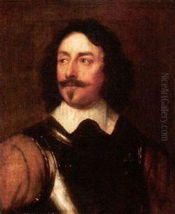 Portrait Of An Officer Wearing Armour by William Dobson