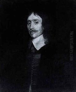 Portrait Of A Gentleman Wearing A Black Tunic And White Lawn Collar