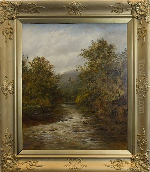 Fishing In A Highland Stream - view 1
