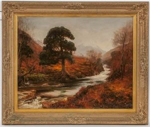 Highland Stream by Alexander Brownlie Docharty