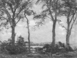 Wooded Landscape by Alexander Brownlie Docharty