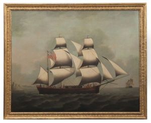 Marine, Le Ann R. Cook Avec Le Chateau Hurst Dans Le Fond by Robert Dodd