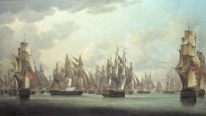 Commodore Dance's Celebrated Action Against A French Squadron In The Straits Of Malacca On 15th. February 1804