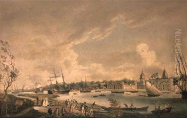 View Of The Royal Hospital, Greensich, From The Isle Of Dogs - view 1