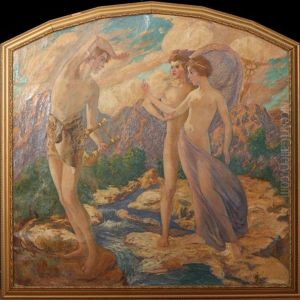 Pan, Mercury And Venus by William de Leftwich Dodge