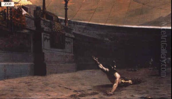 Fallen Gladiator In An Arena - view 1