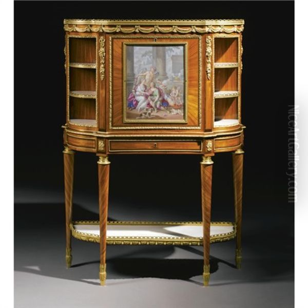 Royal Portrait (mntd On A Secretaire A Abattant, Stamped M. Carlin Jme) - view 1