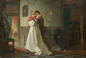 A Family In A Historicised Interior by Karl Emil Doepler the Elder