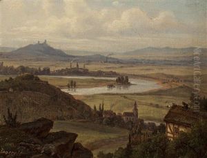 Landschaft Mit Der Hasenburg (hazmburk)