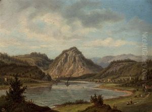 Elblandschaft by Ernst Gustav Doerell