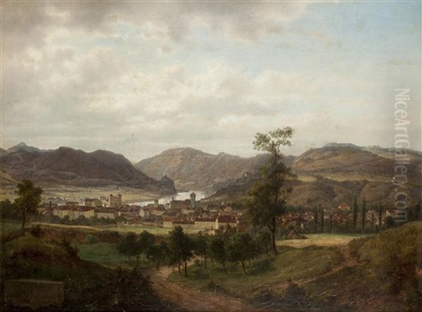 Blick Auf Aussig An Der Elbe (usti Nad Labem) - view 1
