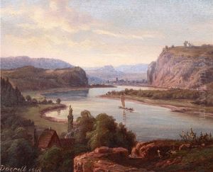 Pohled Na Strekov Od Mesta Usti Nad Labem. Pohled Na Mesto Usti Nad Labem Od Svadovskeho Zamku (2 Works)
