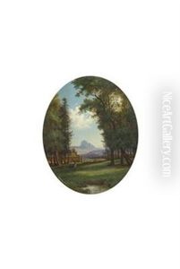 Blick Auf Bilina (bilin) Mit Dem Borschen by Ernst Gustav Doerell