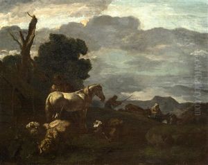 Cheval Et Moutons