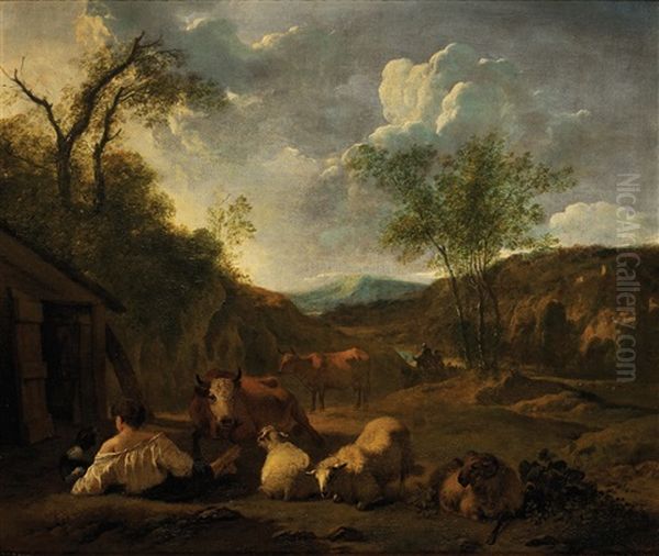 Landscape With Herdsman - view 1