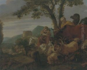 The Flight Into Egypt by Simon van der Does