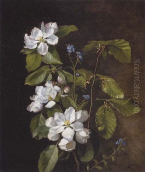 Bogegren Og Blomstrende Frugtgren - view 1